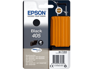 Paquet de cartouche d'encre Epson Black 405 avec encre noire et valise orange.