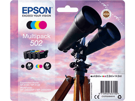 EPSON 502 Noir - Cyan - Magenta - Jaune (C13T02V64010) Encre Noir / Cyan / Magenta / Jaune