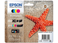 EPSON Cartouche d'encre 603XL Pack Noir-Cyan-Magenta-Jaune (C13T03A94020)