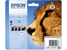 Charger l&#39;image dans la galerie, EPSON T0715 Noir - Cyan - Magenta - Jaune (C13T07154022)
