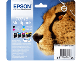 EPSON T0715 Noir - Cyan - Magenta - Jaune (C13T07154022)