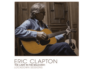 Eric Clapton joue de la guitare, pochette d'album.