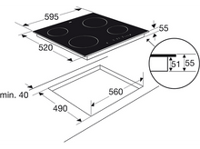 Charger l&#39;image dans la galerie, ETNA Taque vitrocéramique (KC260ZT) Plaque vitrocéramique
