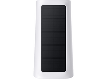Charger l&#39;image dans la galerie, Un panneau solaire rectangulaire blanc avec une grille noire au centre.
