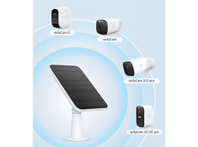 Charger l&#39;image dans la galerie, EUFY Panneau solaire pour EufyCam 2.6 W (T8700021) Chargeur solaire Blanc
