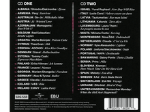 Charger l&#39;image dans la galerie, Pochette de CD avec deux listes de chansons et d&#39;artistes. Liste une intitulée &#39;CD ONE&#39; et l&#39;autre &#39;CD TWO&#39;, avec les logos SRG SSR et Universal.
