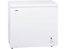 Charger l&#39;image dans la galerie, Congélateur coffre blanc avec commandes en façade.
