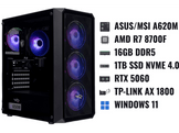 EXTREMEGAMER CLASSIC LVL 3r V4 - AMD Ryzen 7 8700F - 16 GB - 1TB - GeForce RTX™ 5060