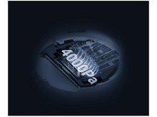 Charger l&#39;image dans la galerie, Vue interne d&#39;un robot aspirateur, avec texte 4000Pa et ondes énergétiques bleues.
