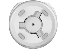 Charger l&#39;image dans la galerie, Un appareil blanc avec un design circulaire et trois boutons gris.
