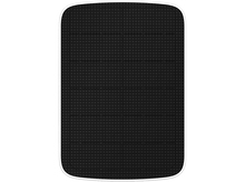 Charger l&#39;image dans la galerie, Objet rectangulaire noir avec une surface texturée et un bord blanc.
