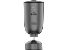 Charger l&#39;image dans la galerie, Caméra de sécurité noire avec boutons Micro SD et Reset, sur fond blanc.
