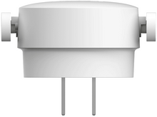 Charger l&#39;image dans la galerie, Un adaptateur électrique blanc avec des broches, vu de face.
