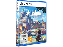 Charger l&#39;image dans la galerie, Boîte de jeu Fabledom PS5, l&#39;illustration de la couverture montre un village et un château.
