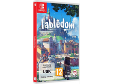 Charger l&#39;image dans la galerie, Boîte de jeu Fabledrom sur fond blanc. Scène de ville colorée, classification en attente et USK 12.
