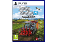 Couverture du jeu Farming Simulator 22. Une moissonneuse-batteuse est dans un champ.
