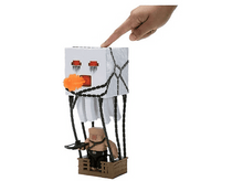 Charger l&#39;image dans la galerie, Jouet Minecraft dans une montgolfière, main touchant le haut du ballon.
