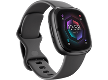 Charger l&#39;image dans la galerie, FITBIT Activity Tracker Sense 2 Shadow Grey / Graphite Aluminium (FB521BKGB)
