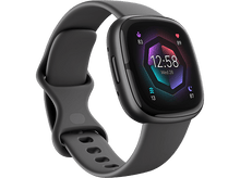 Charger l&#39;image dans la galerie, FITBIT Activity Tracker Sense 2 Shadow Grey / Graphite Aluminium (FB521BKGB)
