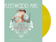 Pochette d'album, Fleetwood Mac, Live in Manchester 1990, avec disque vinyle jaune.