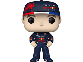 Figurine Funko Pop de Max Verstappen en tenue Red Bull.