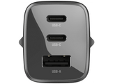 FRESH N REBEL 67W PD Wall Charger USB-A + 2x USB-C - Storm Grey - Chargeur