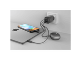 FRESH N REBEL 67W PD Wall Charger USB-A + 2x USB-C - Storm Grey - Chargeur
