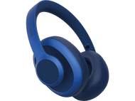 Casque Blaze bleu. Le casque est supra-auriculaire et porte le logo de la marque sur l'écouteur.