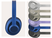 Charger l&#39;image dans la galerie, Casque bleu. Plusieurs couleurs sont affichées. Le mot CLAM est visible.
