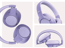 Charger l&#39;image dans la galerie, Images de casques violets dans différentes positions. Le nom du produit, Core, est visible.
