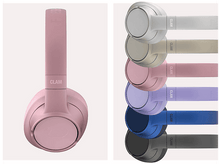 Charger l&#39;image dans la galerie, Casque rose et une rangée de casques de plusieurs couleurs: gris, beige, rose, violet, bleu et noir.
