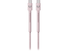 Charger l&#39;image dans la galerie, Deux câbles USB-C roses, avec un câble texturé et un logo Fresh &#39;n Rebel sur les connecteurs.
