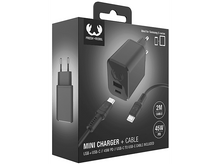 Charger l&#39;image dans la galerie, FRESH N REBEL Chargeur avec câble PD 45 W Storm Grey (2WCC45SG)
