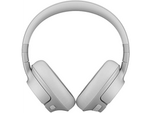 Charger l&#39;image dans la galerie, Casque circum-auriculaire blanc. Les écouteurs et l&#39;arceau sont visibles. Le fond est blanc.
