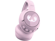 Charger l&#39;image dans la galerie, Casque Junior rose avec trois boutons et le logo de la marque. L&#39;écouteur a un design.
