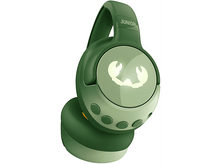 Charger l&#39;image dans la galerie, Casque pour enfants vert et blanc. Le casque a un logo de crabe et le mot JUNIOR est écrit dessus.
