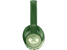 Charger l&#39;image dans la galerie, Casque vert et blanc avec un logo et le mot &#39;JUNIOR&#39;. Fond blanc.
