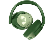 Charger l&#39;image dans la galerie, Casque vert et crème, plié. Fond blanc.
