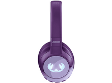 Charger l&#39;image dans la galerie, Casque violet avec Junior écrit sur le bandeau et un symbole de crabe sur l&#39;écouteur.
