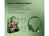FRESH N REBEL CLAM JUNIOR Casque audio sans fil pour enfants Lucky Lizard 3JHP3000LL