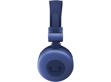 Charger l&#39;image dans la galerie, Casque bleu, vue de dessus, sur fond blanc, présentant le design et la forme.
