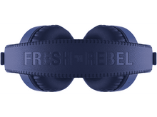 Charger l&#39;image dans la galerie, Vue de dessus d&#39;un casque bleu. L&#39;arceau indique, &#39;FRESH &#39;N REBEL&#39;.
