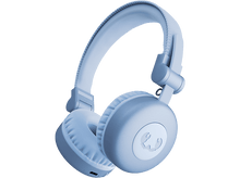 Charger l&#39;image dans la galerie, Casque bleu clair sur fond noir.
