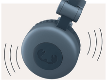 Charger l&#39;image dans la galerie, Haut-parleur de casque avec des symboles d&#39;ondes sonores qui en émanent.
