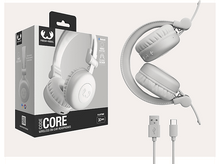 Charger l&#39;image dans la galerie, Casque blanc et boîte avec câbles, montrant les caractéristiques et le design.
