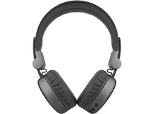 Charger l&#39;image dans la galerie, Casque gris, vue de dessus sur blanc. Écouteurs et bandeau visibles. Isolé sur fond blanc.
