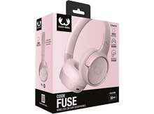 Charger l&#39;image dans la galerie, Casque sans fil rose dans une boîte avec le logo et le texte Fresh Rebel.
