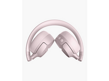 Charger l&#39;image dans la galerie, Casque sans fil plié en rose et blanc, sur fond blanc.
