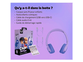 FRESH N REBEL Code Junior On-ear Casque sans fil pour enfants Bleu