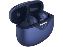 Charger l&#39;image dans la galerie, Un étui d&#39;écouteurs bleu et des écouteurs sont ouverts. L&#39;étui et les écouteurs sont dans une boîte.
